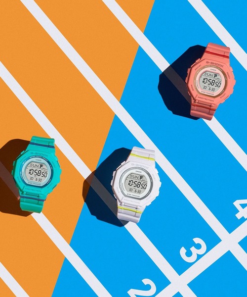 G-SHOCK(ジーショック)の「ステップトラッカー / GMD-B300SC-4JF(デジタル腕時計・レディース・コーラル・FREE)」の4枚目の写真