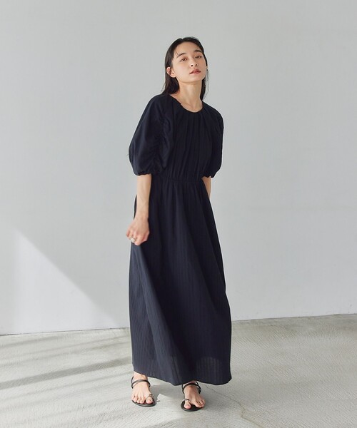 入荷now 買えない セール】＜EMMEL REFINES＞EM カラミレース パフスリーブ ワンピース