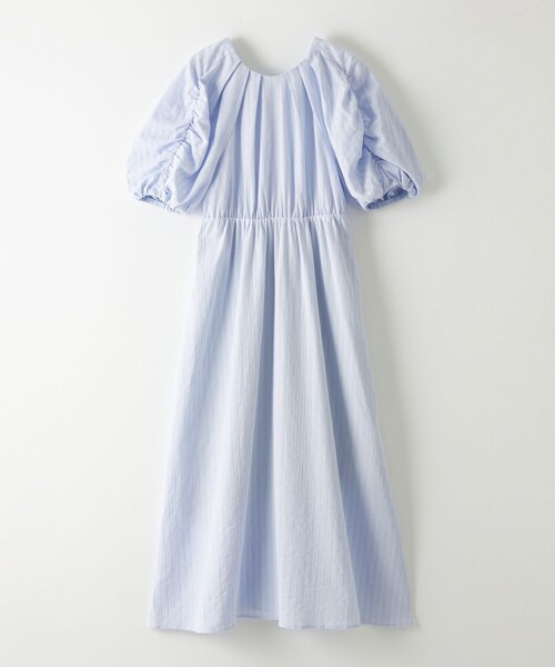 EMMEL REFINES(エメルリファインズ)の「<EMMEL REFINES>EM カラミレース パフスリーブ ワンピース(ワンピース・レディース・ブラック/ライトブルー・S/M)」の11枚目の写真