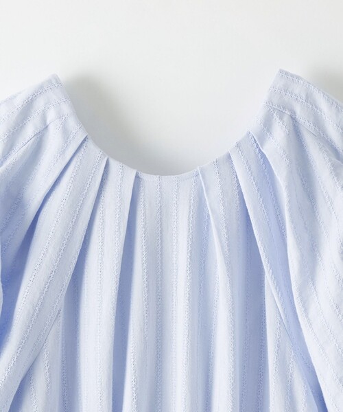 EMMEL REFINES(エメルリファインズ)の「<EMMEL REFINES>EM カラミレース パフスリーブ ワンピース(ワンピース・レディース・ブラック/ライトブルー・S/M)」の14枚目の写真