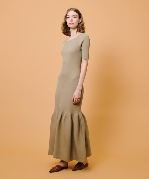 25SS マーメイドワンピース　アルアバイル ドットマーメイドワンピース | allureville (Women