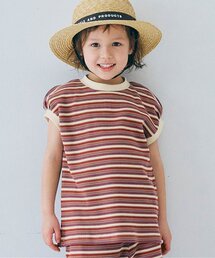 p.premier | マルチボーダーワッフルトップス(Tシャツ/カットソー)