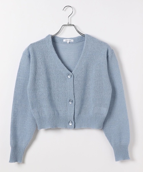 GLOBAL WORK（グローバルワーク）の「my color ラメVカーデ/309342（カーディガン/ボレロ・キッズ・サックスブルー/オフホワイト/イエロー・160cm/150cm/140cm/130cm）」の13枚目の写真