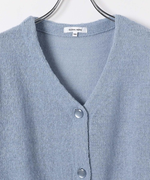 GLOBAL WORK（グローバルワーク）の「my color ラメVカーデ/309342（カーディガン/ボレロ・キッズ・サックスブルー/オフホワイト/イエロー・160cm/150cm/140cm/130cm）」の14枚目の写真
