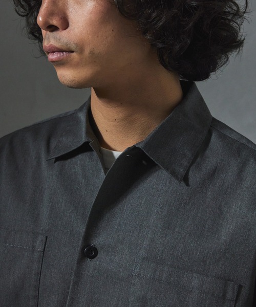 JOURNAL STANDARD relume(ジャーナルスタンダード レリューム)の「【ZOZO限定】T/C TWILL クロップドL/S(シャツ/ブラウス・メンズ・チャコール/ブラック/カーキ/アイボリー・XS/S/M/L/XL)」の18枚目の写真