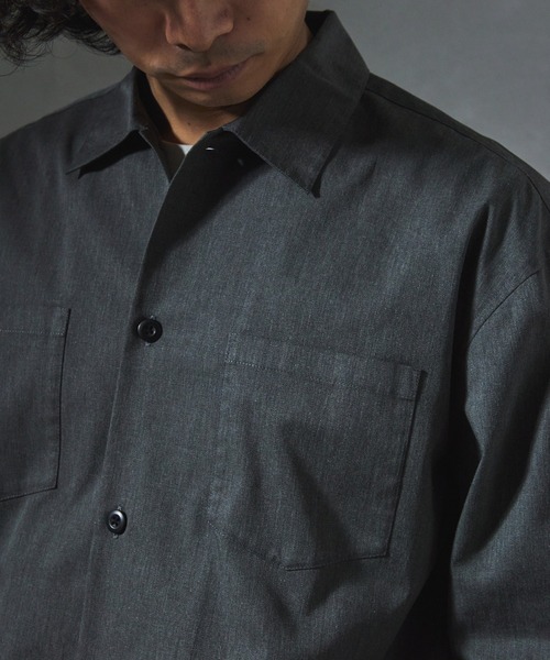 JOURNAL STANDARD relume(ジャーナルスタンダード レリューム)の「【ZOZO限定】T/C TWILL クロップドL/S(シャツ/ブラウス・メンズ・チャコール/ブラック/カーキ/アイボリー・XS/S/M/L/XL)」の19枚目の写真