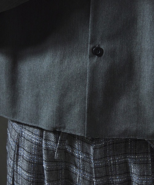 JOURNAL STANDARD relume(ジャーナルスタンダード レリューム)の「【ZOZO限定】T/C TWILL クロップドL/S(シャツ/ブラウス・メンズ・チャコール/ブラック/カーキ/アイボリー・XS/S/M/L/XL)」の20枚目の写真