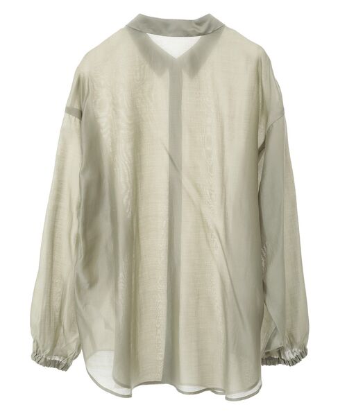 Green　Parks（グリーンパークス）の「SET2点フリルビスチェ＋シャツチュニック（シャツ/ブラウス・レディース・ブルー/チャコールグレー/ライトグリーン・FREE）」の18枚目の写真