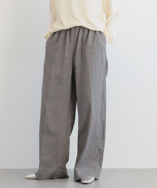 BARNYARDSTORM（バンヤードストーム）の「BARNYARDSTORM /  リネンイージーワイドパンツ＜セットアップ対応＞【『BABALOG』チャンネルご紹介アイテム】（その他パンツ・レディース・レッド/ストライプ/ブラック/オリーブ・S/M）」の7枚目の写真