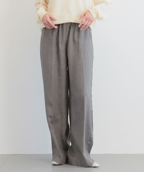 BARNYARDSTORM（バンヤードストーム）の「BARNYARDSTORM /  リネンイージーワイドパンツ＜セットアップ対応＞【『BABALOG』チャンネルご紹介アイテム】（その他パンツ・レディース・レッド/ストライプ/ブラック/オリーブ・S/M）」の8枚目の写真