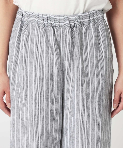 BARNYARDSTORM（バンヤードストーム）の「BARNYARDSTORM /  リネンイージーワイドパンツ＜セットアップ対応＞【『BABALOG』チャンネルご紹介アイテム】（その他パンツ・レディース・レッド/ストライプ/ブラック/オリーブ・S/M）」の14枚目の写真