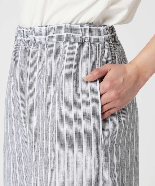 BARNYARDSTORM（バンヤードストーム）の「BARNYARDSTORM /  リネンイージーワイドパンツ＜セットアップ対応＞【『BABALOG』チャンネルご紹介アイテム】（その他パンツ・レディース・レッド/ストライプ/ブラック/オリーブ・S/M）」の15枚目の写真