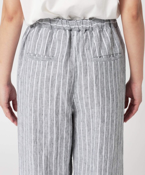 BARNYARDSTORM（バンヤードストーム）の「BARNYARDSTORM /  リネンイージーワイドパンツ＜セットアップ対応＞【『BABALOG』チャンネルご紹介アイテム】（その他パンツ・レディース・レッド/ストライプ/ブラック/オリーブ・S/M）」の16枚目の写真