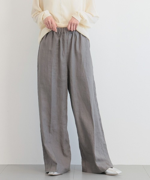 BARNYARDSTORM（バンヤードストーム）の「BARNYARDSTORM /  リネンイージーワイドパンツ＜セットアップ対応＞【『BABALOG』チャンネルご紹介アイテム】（その他パンツ・レディース・レッド/ストライプ/ブラック/オリーブ・S/M）」の6枚目の写真