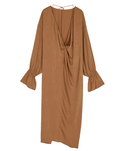 セール】KNOT DRAPE SLOW DRESS（ワンピース）｜Ameri（アメリ