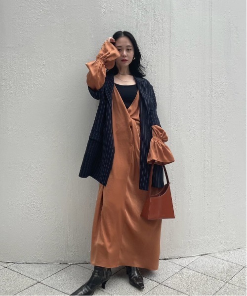 ワンピース AMERI KNOT DRAPE SLOW DRESS セール】KNOT DRAPE SLOW DRESS（ワンピース）｜Ameri（アメリ