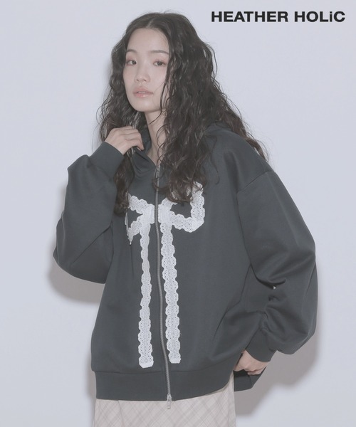Heather（ヘザー）の「HOLiC レースリボンフーディー 323519（パーカー
