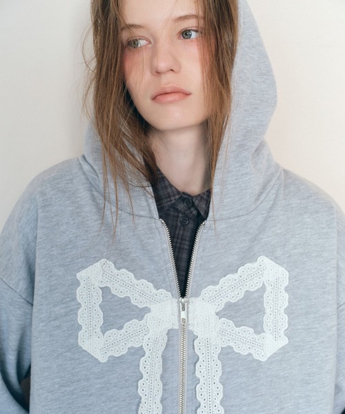 Heather HOLiC Web限定 レースリボンフーディ 新品未使用タグ付 HOLiC レースリボンフーディー 323519（パーカー）｜Heather