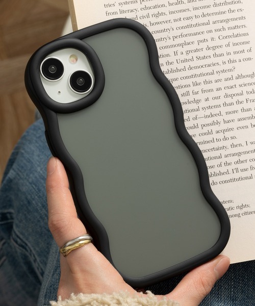 セール】iPhoneケース カバー 滑りにくい うねうね TPUシリコン素材