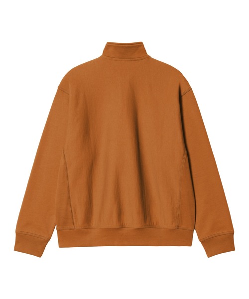 Carhartt WIP(カーハートダブリューアイピー)の「HALF ZIP AMERICAN SCRIPT SWEAT(スウェット・メンズ・キナリ/アッシュ/ダークオレンジ/ライトブルー/ブラック・MEDIUM/X-LARGE/LARGE/SMALL)」の7枚目の写真