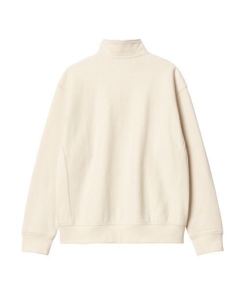 Carhartt WIP(カーハートダブリューアイピー)の「HALF ZIP AMERICAN SCRIPT SWEAT(スウェット・メンズ・キナリ/アッシュ/ダークオレンジ/ライトブルー/ブラック・MEDIUM/X-LARGE/LARGE/SMALL)」の8枚目の写真