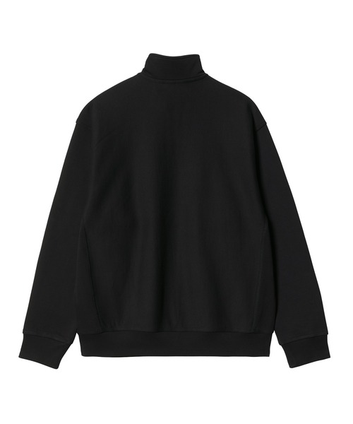 Carhartt WIP(カーハートダブリューアイピー)の「HALF ZIP AMERICAN SCRIPT SWEAT(スウェット・メンズ・キナリ/アッシュ/ダークオレンジ/ライトブルー/ブラック・MEDIUM/X-LARGE/LARGE/SMALL)」の9枚目の写真