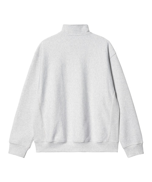 Carhartt WIP(カーハートダブリューアイピー)の「HALF ZIP AMERICAN SCRIPT SWEAT(スウェット・メンズ・キナリ/アッシュ/ダークオレンジ/ライトブルー/ブラック・MEDIUM/X-LARGE/LARGE/SMALL)」の6枚目の写真