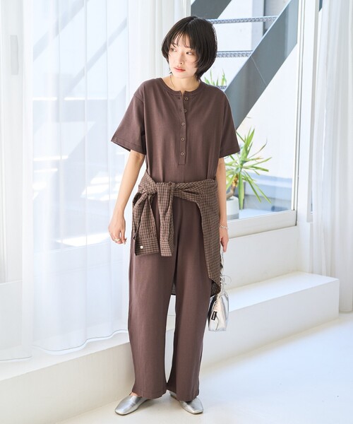 プリーツサロペット 新品未使用 ピンクベージュ antiqua 最大半額!!3日20時〜11日10時迄 プリーツサロペット