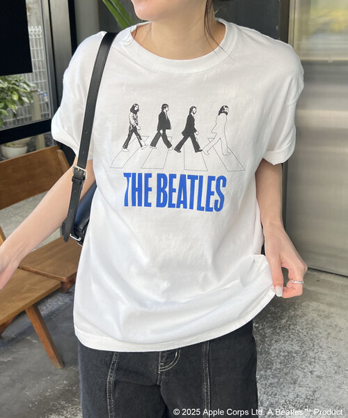 GOOD ROCK SPEED(グッドロックスピード)の「〈GOOD ROCK SPEED〉BEATLES ABBEY Tシャツ(Tシャツ/カットソー・レディース・ブラック/ホワイト・FREE)」の1枚目の写真