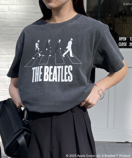 GOOD ROCK SPEED(グッドロックスピード)の「〈GOOD ROCK SPEED〉BEATLES ABBEY Tシャツ(Tシャツ/カットソー・レディース・ブラック/ホワイト・FREE)」の2枚目の写真