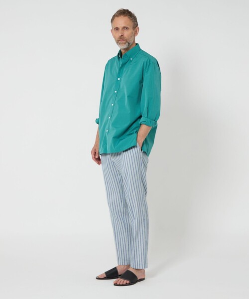 SOVEREIGN（ソブリン）の「＜SOVEREIGN＞ ストライプ 1プリーツ ハーフギャザー イージーパンツ（その他パンツ・メンズ・ロイヤルブルー/グレー・46/50/48）」の12枚目の写真