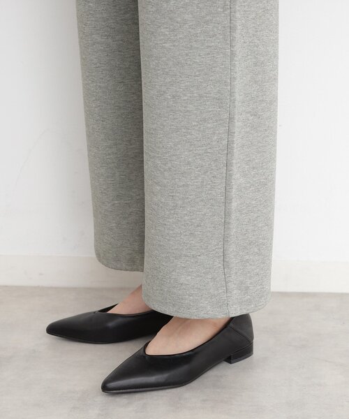 THE SHOP TK （ザ ショップ ティーケー ）の「スウェットワイドパンツ【洗える】（その他パンツ・レディース・チャコールグレー/ナチュラル・12/13）」の6枚目の写真