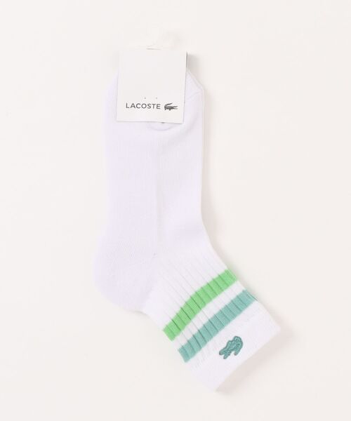 LACOSTE(ラコステ)の「《LACOSTE》PILE SNEAKER SOCKS(ソックス/靴下・レディース・ホワイト系その他/グレー系その他/イエロー系その他・22-24)」の2枚目の写真