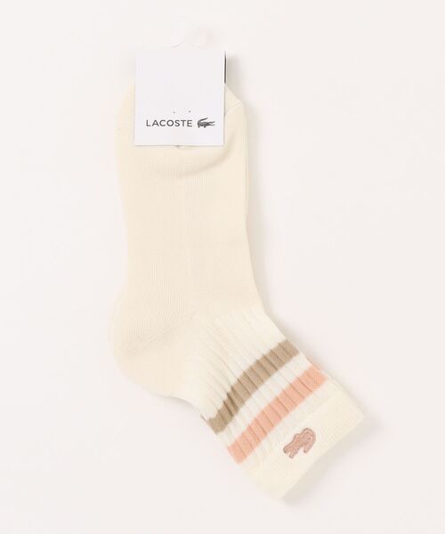 LACOSTE(ラコステ)の「《LACOSTE》PILE SNEAKER SOCKS(ソックス/靴下・レディース・ホワイト系その他/グレー系その他/イエロー系その他・22-24)」の3枚目の写真