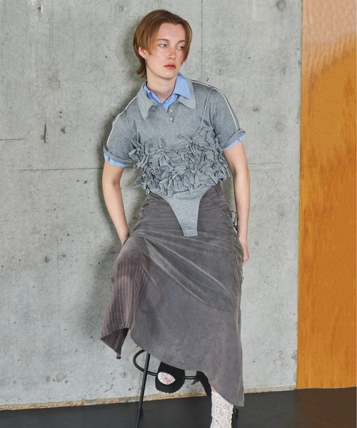 MAISON SPECIAL（メゾンスペシャル）の「Button Slit Short