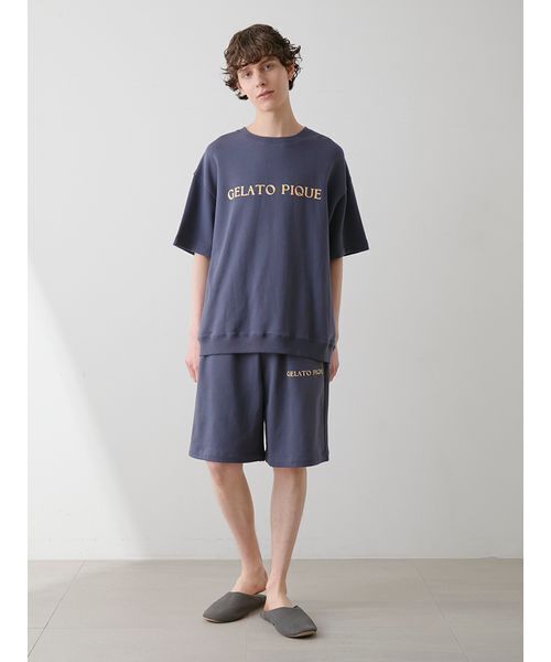 すぐ届く☆gelato pique ペアできる ルームウェア ハーフパンツ セール】【UNISEX】裏毛ハーフパンツ(ルームウェア/パジャマ