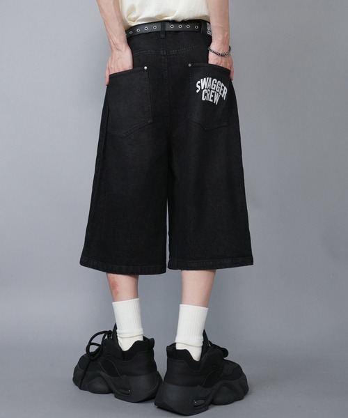セール】【SWAGGER CREW/スワッガークルー】デニムハーフパンツ