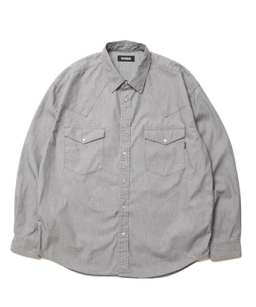 STYLISE（スタイライズ）の「【ROTTWEILER / ロットワイラー】R9 GRAY DENIM SHIRT / グレー [RW25S0201]（シャツ/ブラウス・メンズ・グレー・L/M）」の9枚目の写真