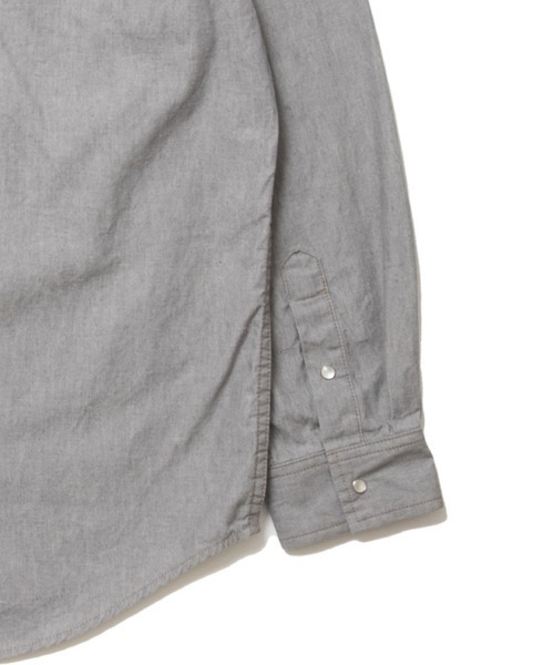 STYLISE（スタイライズ）の「【ROTTWEILER / ロットワイラー】R9 GRAY DENIM SHIRT / グレー [RW25S0201]（シャツ/ブラウス・メンズ・グレー・L/M）」の8枚目の写真