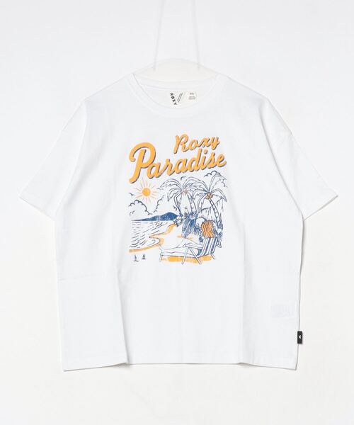ROXY（ロキシー）の「ロキシー ROXY PARADISE TEE（Tシャツ/カットソー・レディース・ブラック/ブルー/ホワイト・S/M/L/XL）」の2枚目の写真