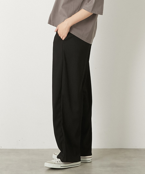 MELROSE claire(メルローズ クレール)の「【ふくれ地柄カットストレートパンツ】(その他パンツ・レディース・ブラック/アイボリー/イエロー・FREE)」の14枚目の写真