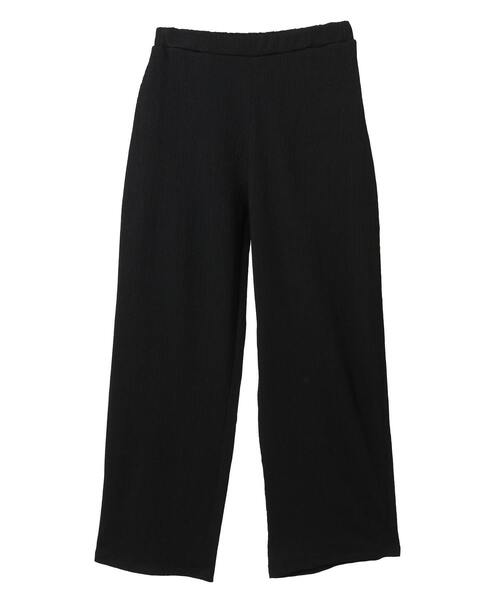 MELROSE claire(メルローズ クレール)の「【ふくれ地柄カットストレートパンツ】(その他パンツ・レディース・ブラック/アイボリー/イエロー・FREE)」の9枚目の写真