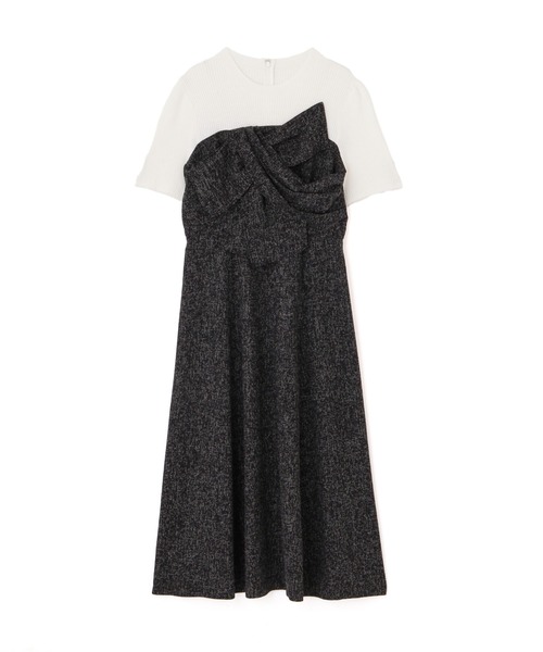 PROPORTION BODY DRESSING（プロポーションボディドレッシング）の「リボンディテールドッキングワンピース / 1215140504（ワンピース・レディース・グレー/ブラック/ブラウン・SMALL/MEDIUM）」の20枚目の写真