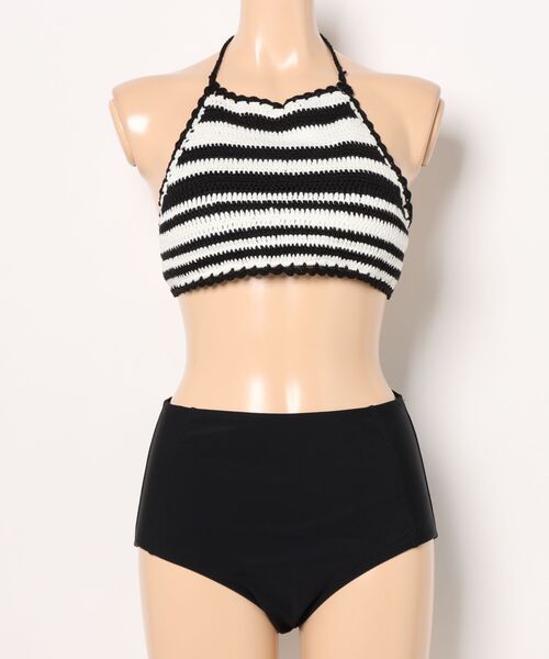 MAISON MARAIS ♥ Check Patterned Bikini Set /追跡付 MAISONMARAIS