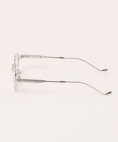 UP START（アップスタート）の「【LAMPOON】クリアメガネ（メガネ・レディース・シルバー・FREE）」の3枚目の写真