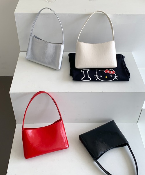 H.TOKYO（エイチトウキョウ）の「スクエアミニハンドバッグ（ハンドバッグ・レディース・ホワイト/ブラック/シルバー・FREE）」の4枚目の写真