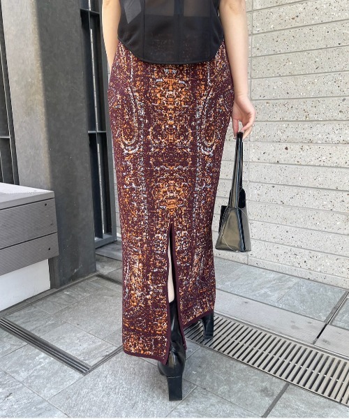 セール】ASMEE I LINE KNIT SKIRT（スカート）｜Ameri（アメリ
