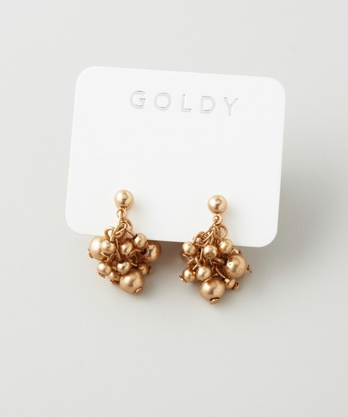 GOLDY(ゴールディ)の「ドット メタル ハング イヤリング(イヤリング・レディース・シルバー/ゴールド系その他/シルバー系その他/ゴールド・FREE)」の14枚目の写真