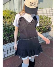 WC | フリルデザインミニワンピース(ワンピース)