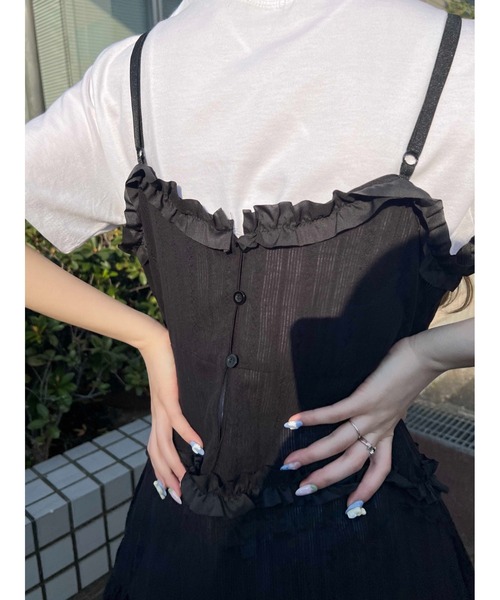 WC（ダブル シー）の「フリルデザインミニワンピース（ワンピース・レディース・ホワイト/ブラック・FREE）」の21枚目の写真